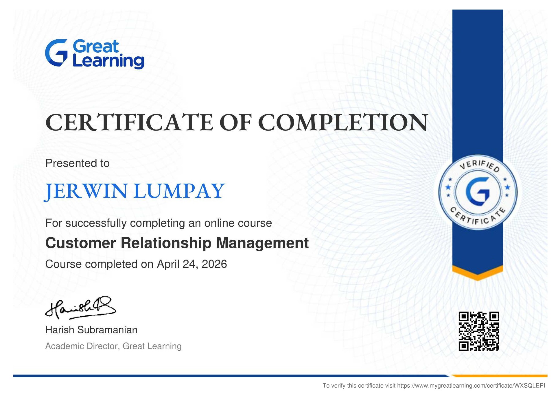 Customer Relationship Management